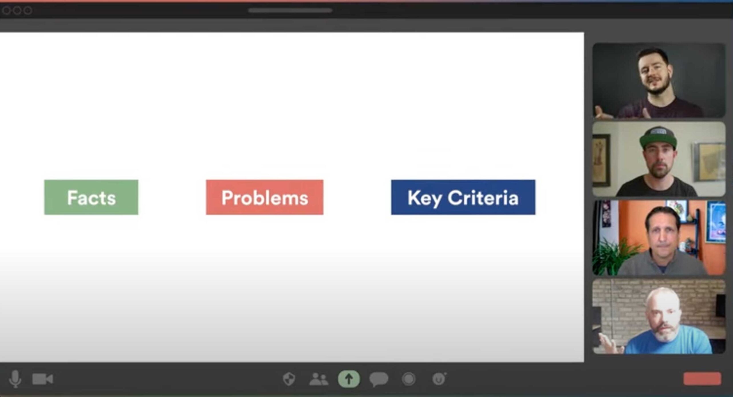 Live software demo recap slide example